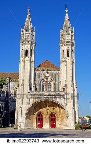 Stock Image - "Museu de Marinha """"Naval Museum"""", Mosteiro dos Jeronimos, Monastery of the Hieronymites, UNESCO World Heritage Site, Belem, Lisbon, Portugal, Europe". Fotosearch
