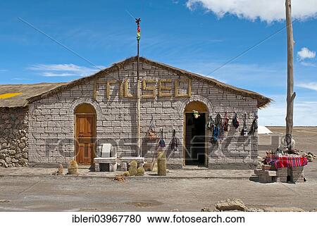 "Museum in Colchani, Salar de Uyuni, Altiplano, Bolivia, South America" View Large Photo Image Stock Image - "Museum in Colchani, Salar de Uyuni, Altiplano, Bolivia, South America". Fotosearch