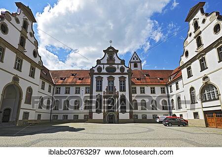 "Museum of the City of Fuessen, former St Mang Benedictine Abbey, Fuessen, Ostallgaeu, Allgaeu, Schwabia, Bavaria, Germany, Europe" View Large Photo Image Stock Photo - "Museum of the City of Fuessen, former St Mang Benedictine Abbey, Fuessen, Ostallgaeu, Allgaeu, Schwabia, Bavaria, Germany, Europe". Fotosearch