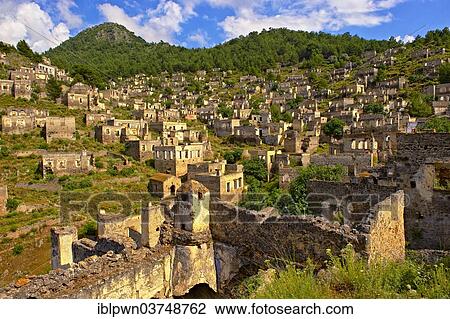 "Museum village, ghost town, Kayakoy, Fethiye, Turkey, Asia" View Large Photo Image Stock Image - "Museum village, ghost town, Kayakoy, Fethiye, Turkey, Asia". Fotosearch