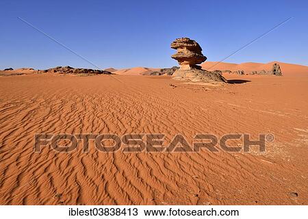"Mushroom rock, hoodoo at Tin Merzouga, Tadrart region, Tassili N´Ajjer National Park, Unesco World Heritage Site, Algeria, Sahara, North Africa, Africa" View Large Photo Image Stock Image - "Mushroom rock, hoodoo at Tin Merzouga, Tadrart region, Tassili N´Ajjer National Park, Unesco World Heritage Site, Algeria, Sahara, North Africa, Africa". Fotosearch