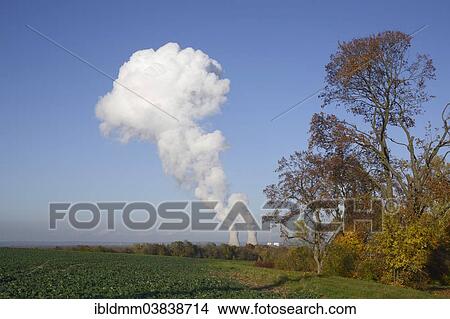 "Mushroom-shaped cloud over the cooling towers of the Gundremmingen nuclear power plant, Bavaria, Germany, Europe" View Large Photo Image Picture - "Mushroom-shaped cloud over the cooling towers of the Gundremmingen nuclear power plant, Bavaria, Germany, Europe". Fotosearch