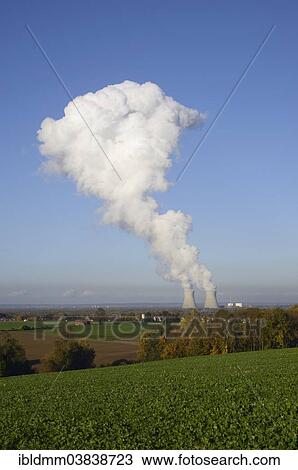 "Mushroom-shaped cloud over the cooling towers of the Gundremmingen nuclear power plant, Bavaria, Germany, Europe" View Large Photo Image Stock Image - "Mushroom-shaped cloud over the cooling towers of the Gundremmingen nuclear power plant, Bavaria, Germany, Europe". Fotosearch