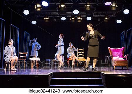 Stock Image - "Musical """"Chicago"""", live performance, Le Theatre in Kriens, Lucerne, Switzerland, Europe". Fotosearch