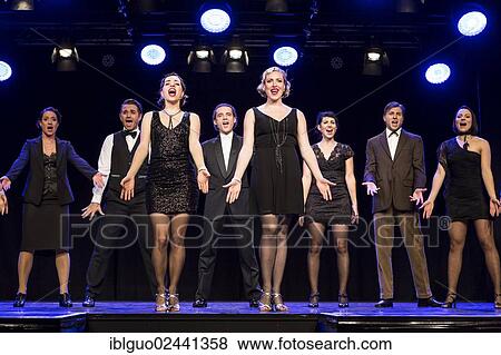 "Musical """"Chicago"""", with Annette Krossa as Roxie Hart and Natascha-Cecillia Hill as Velma Kelly, live performance, Le Theatre in Kriens, Lucerne, Switzerland, Europe" View Large Photo Image Stock Photo - "Musical """"Chicago"""", with Annette Krossa as Roxie Hart and Natascha-Cecillia Hill as Velma Kelly, live performance, Le Theatre in Kriens, Lucerne, Switzerland, Europe". Fotosearch