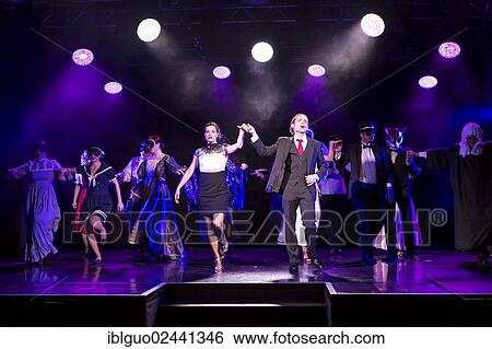 "Musical """"Chicago"""", with Aris Sas as Billy Flynn and Annette Krossa as Roxie Hart, live performance, Le Theatre in Kriens, Lucerne, Switzerland, Europe" View Large Photo Image Stock Photograph - "Musical """"Chicago"""", with Aris Sas as Billy Flynn and Annette Krossa as Roxie Hart, live performance, Le Theatre in Kriens, Lucerne, Switzerland, Europe". Fotosearch