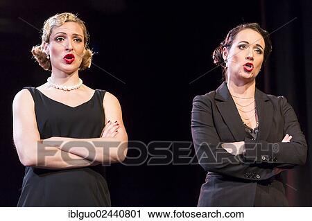 "Musical """"Chicago"""" with Natascha-Cecillia Hill as Velma Kelly and Adriana De Toffol as Matron Mama Morton, live performance, Le Theatre in Kriens, Lucerne, Switzerland, Europe" View Large Photo Image Stock Image - "Musical """"Chicago"""" with Natascha-Cecillia Hill as Velma Kelly and Adriana De Toffol as Matron Mama Morton, live performance, Le Theatre in Kriens, Lucerne, Switzerland, Europe". Fotosearch