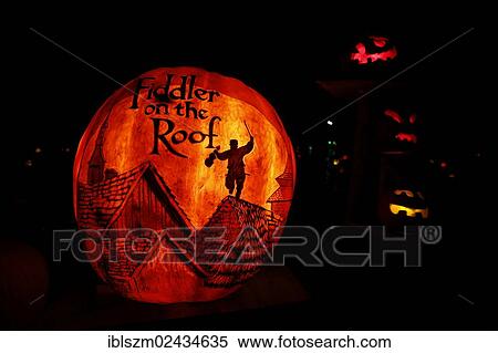 "Musical """"Fiddler on the Roof"""", Jack O'Lantern, event before Halloween, Providence, Rhode Island, USA" View Large Photo Image Stock Photography - "Musical """"Fiddler on the Roof"""", Jack O'Lantern, event before Halloween, Providence, Rhode Island, USA". Fotosearch