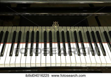 Stock Photography - "Musical keyboard, grand piano Steinway & Sons". Fotosearch