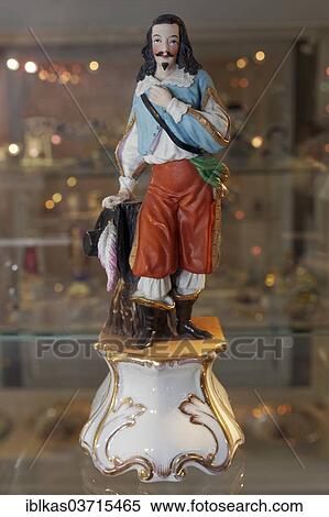 "Musketeer, painted figure, Bohemian porcelain in the museum of Loket Castle, Loket, Karlovy Vary Region, Bohemia, Czech Republic, Europe" View Large Photo Image Stock Photography - "Musketeer, painted figure, Bohemian porcelain in the museum of Loket Castle, Loket, Karlovy Vary Region, Bohemia, Czech Republic, Europe". Fotosearch