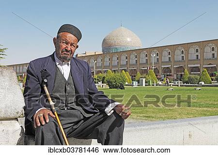 "Muslim man in front of the dome of the Lotfollah Mosque, Imam Square, Isfahan, Isfahan Province, Persia, Iran, Asia" View Large Photo Image Stock Photograph - "Muslim man in front of the dome of the Lotfollah Mosque, Imam Square, Isfahan, Isfahan Province, Persia, Iran, Asia". Fotosearch