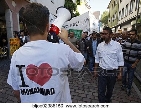 "Muslims demonstrating peacefully against the Muhammad defamatory video in Freiburg, Baden-Wuerttemberg, Germany, Europe" View Large Photo Image Stock Image - "Muslims demonstrating peacefully against the Muhammad defamatory video in Freiburg, Baden-Wuerttemberg, Germany, Europe". Fotosearch