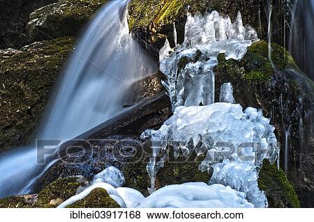 "Myra Falls with ice in winter in Muggendorf, Lower Austria, Austria, Europe" View Large Photo Image Stock Photo - "Myra Falls with ice in winter in Muggendorf, Lower Austria, Austria, Europe". Fotosearch