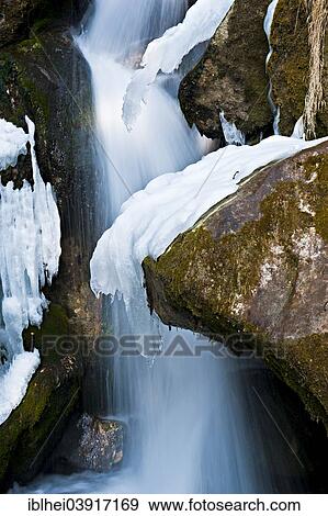 "Myra Falls with ice in winter in Muggendorf, Lower Austria, Austria, Europe" View Large Photo Image Stock Photo - "Myra Falls with ice in winter in Muggendorf, Lower Austria, Austria, Europe". Fotosearch