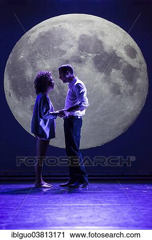 Stock Image - "Nadja Scheiwiller as Alex Owens and Daniel Kandlbauer as Nick Hurley performing in the musical Flashdance in Le Theatre in Kriens, Lucerne, Switzerland, Europe". Fotosearch