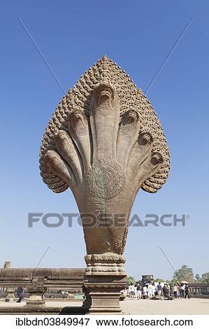 "Naga on the western causeway, Angkor Wat, Angkor, Siem Reap, Cambodia, Asia" View Large Photo Image Stock Photo - "Naga on the western causeway, Angkor Wat, Angkor, Siem Reap, Cambodia, Asia". Fotosearch