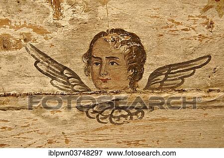 "Naive Christian fresco inside the wooden Church of the Archangels Michael and Gabriel, PlopiÈ™, Maramures, Transylvania, Romania, Europe" View Large Photo Image Stock Photo - "Naive Christian fresco inside the wooden Church of the Archangels Michael and Gabriel, PlopiÈ™, Maramures, Transylvania, Romania, Europe". Fotosearch