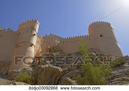 "Nakhal Fort or Nakhl Fort, Nakhal, Al Batinah, Oman, Asia" View Large Photo Image Stock Photo - "Nakhal Fort or Nakhl Fort, Nakhal, Al Batinah, Oman, Asia". Fotosearch