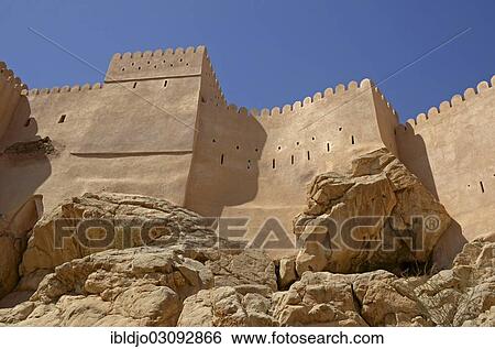 "Nakhal Fort or Nakhl Fort, Nakhal, Al Batinah, Oman, Asia" View Large Photo Image Stock Photograph - "Nakhal Fort or Nakhl Fort, Nakhal, Al Batinah, Oman, Asia". Fotosearch