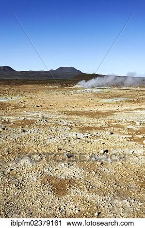 Stock Image - "Namafjall Hverir geo thermal area, Iceland, Europe". Fotosearch