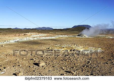 "Namafjall Hverir geo thermal area, Iceland, Europe" View Large Photo Image Stock Image - "Namafjall Hverir geo thermal area, Iceland, Europe". Fotosearch