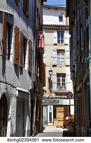 "Narrow street in Millau, Aveyron, Midi Pyrenees, France, Europe" View Large Photo Image Stock Image - "Narrow street in Millau, Aveyron, Midi Pyrenees, France, Europe". Fotosearch