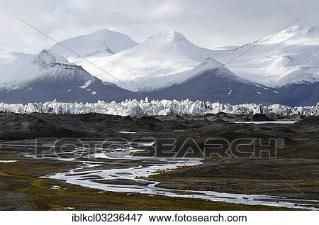 "Nathorstbreen Glacier, a surge glacier or galloping glacier, three years after the surge, and a glacial stream, Van Keulenfjorden, Spitsbergen Island, Svalbard Archipelago, Svalbard and Jan Mayen, Norway, Europe" View Large Photo Image Stock Photo - "Nathorstbreen Glacier, a surge glacier or galloping glacier, three years after the surge, and a glacial stream, Van Keulenfjorden, Spitsbergen Island, Svalbard Archipelago, Svalbard and Jan Mayen, Norway, Europe". Fotosearch