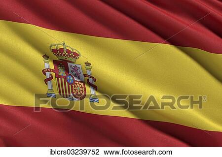 National flag of Spain waving in the wind View Large Photo Image Stock Image - National flag of Spain waving in the wind. Fotosearch