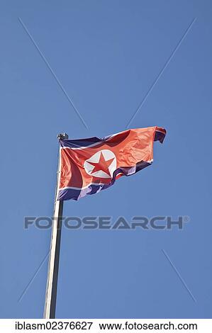 "National flag of the Democratic People's Republic of Korea, North Korea, Berlin, Germany, Europe, Asia" View Large Photo Image Stock Photo - "National flag of the Democratic People's Republic of Korea, North Korea, Berlin, Germany, Europe, Asia". Fotosearch