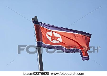 "National flag of the Democratic People's Republic of Korea, North Korea, Berlin, Germany, Europe, Asia" View Large Photo Image Stock Photo - "National flag of the Democratic People's Republic of Korea, North Korea, Berlin, Germany, Europe, Asia". Fotosearch