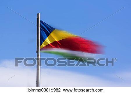 "National flag, Seychelles, Africa" View Large Photo Image Stock Image - "National flag, Seychelles, Africa". Fotosearch