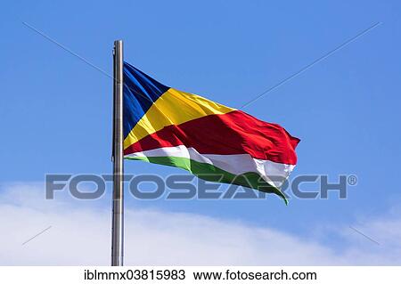 "National flag, Seychelles, Africa" View Large Photo Image Stock Image - "National flag, Seychelles, Africa". Fotosearch