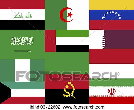 National flags of the OPEC countries View Large Photo Image Stock Image - National flags of the OPEC countries. Fotosearch