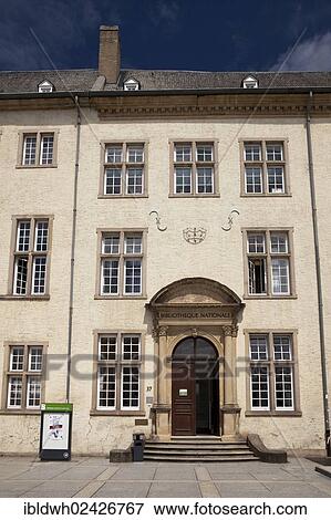"National Library in the building complex of the old Jesuit College, City of Luxembourg, Luxembourg, Europe, PublicGround, Europe" View Large Photo Image Stock Photo - "National Library in the building complex of the old Jesuit College, City of Luxembourg, Luxembourg, Europe, PublicGround, Europe". Fotosearch