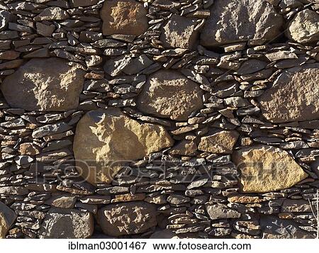 Stock Photo - "Natural stone wall, Pavon, Pavon, Gemeinde Vallehermoso, La Gomera, Canary Islands, Spain, Europe". Fotosearch