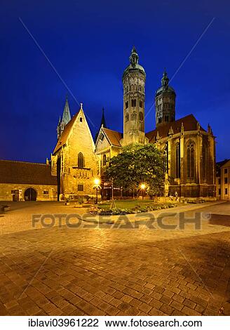 "Naumburg Cathedral at night, Naumburg, Saxony-Anhalt, Germany, Europe" View Large Photo Image Stock Image - "Naumburg Cathedral at night, Naumburg, Saxony-Anhalt, Germany, Europe". Fotosearch