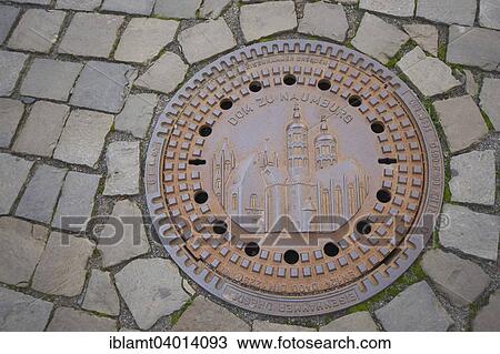 "Naumburg Cathedral on a manhole cover, Naumburg, Saxony-Anhalt, Germany, Europe" View Large Photo Image Stock Image - "Naumburg Cathedral on a manhole cover, Naumburg, Saxony-Anhalt, Germany, Europe". Fotosearch