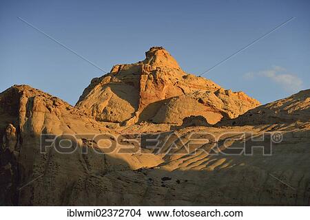 Picture - "Navajo Dome plateau in the morning light, Capitol Reef National Park, Utah, USA". Fotosearch
