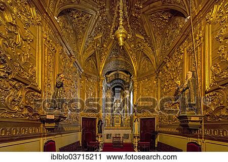 Stock Image - "Nave of the Basilica Se de Nossa Senhora da Assuncao, Catedral de Evora, Evora, Evora District, Portugal, Europe". Fotosearch