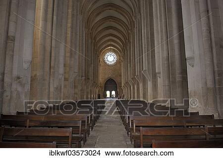 "Nave of the church, Alcobaca Monastery, Alcobaca, Leiria District, Portugal, Europe" View Large Photo Image Picture - "Nave of the church, Alcobaca Monastery, Alcobaca, Leiria District, Portugal, Europe". Fotosearch