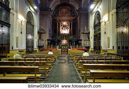 "Nave of the church Iglesia de Nuestra Senora del Carmen y San Luis obispo, Spanish Cultural Heritage, Madrid, Spain, Europe" View Large Photo Image Picture - "Nave of the church Iglesia de Nuestra Senora del Carmen y San Luis obispo, Spanish Cultural Heritage, Madrid, Spain, Europe". Fotosearch