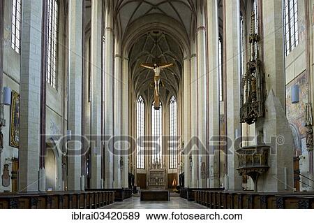 "Nave of the Gothic basilica of St. Martin, Landshut, Lower Bavaria, Bavaria, Germany, Europe" View Large Photo Image Stock Photo - "Nave of the Gothic basilica of St. Martin, Landshut, Lower Bavaria, Bavaria, Germany, Europe". Fotosearch