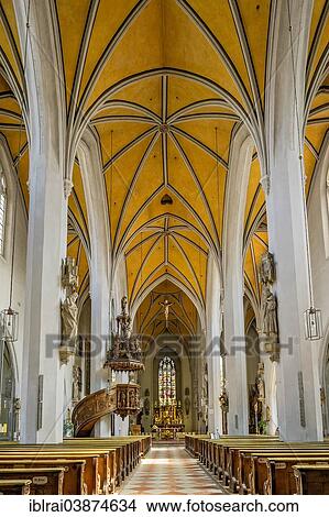 "Nave of the parish church of St. Jakob, Wasserburg am Inn, Upper Bavaria, Bavaria, Germany, Europe" View Large Photo Image Picture - "Nave of the parish church of St. Jakob, Wasserburg am Inn, Upper Bavaria, Bavaria, Germany, Europe". Fotosearch