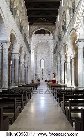 "Nave of the upper church with transept and apse, Romanesque-style Norman Church, cathedral by the sea, Trani Cathedral, Cattedrale di San Nicola Pellegrino, 11th century, Trani, Bari Province, Apulia, Italy, Europe" View Large Photo Image Stock Photo - "Nave of the upper church with transept and apse, Romanesque-style Norman Church, cathedral by the sea, Trani Cathedral, Cattedrale di San Nicola Pellegrino, 11th century, Trani, Bari Province, Apulia, Italy, Europe". Fotosearch