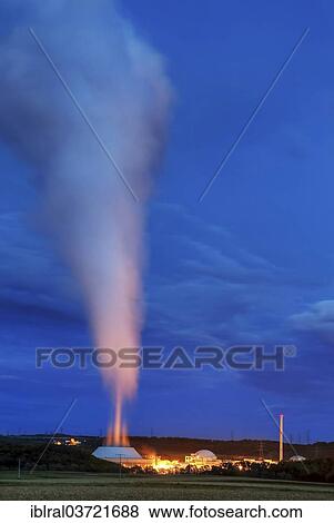 "Neckarwestheim Nuclear Power Station, GKN, at dusk, Neckarwestheim, Baden-Wurttemberg, Germany, Europe" View Large Photo Image Stock Photo - "Neckarwestheim Nuclear Power Station, GKN, at dusk, Neckarwestheim, Baden-Wurttemberg, Germany, Europe". Fotosearch