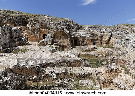 "Necropolis of Perre, Perrhe or Pirin, Adiyaman, Adiyaman province, Southeastern Anatolia Region, Anatolia, Turkey, Asia" View Large Photo Image Stock Photography - "Necropolis of Perre, Perrhe or Pirin, Adiyaman, Adiyaman province, Southeastern Anatolia Region, Anatolia, Turkey, Asia". Fotosearch