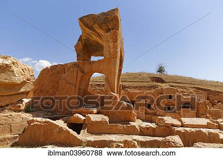 "Necropolis of the ancient Roman city of Dara, Daras or Anastasiupolis, Oguz, Mardin Province, Southeastern Anatolia Region, Anatolia, Turkey, Asia" View Large Photo Image Stock Photo - "Necropolis of the ancient Roman city of Dara, Daras or Anastasiupolis, Oguz, Mardin Province, Southeastern Anatolia Region, Anatolia, Turkey, Asia". Fotosearch