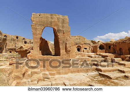 "Necropolis of the ancient Roman city of Dara, Daras or Anastasiupolis, Oguz, Mardin Province, Southeastern Anatolia Region, Anatolia, Turkey, Asia" View Large Photo Image Stock Photograph - "Necropolis of the ancient Roman city of Dara, Daras or Anastasiupolis, Oguz, Mardin Province, Southeastern Anatolia Region, Anatolia, Turkey, Asia". Fotosearch