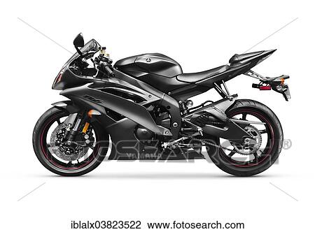 Negro 2013 Yamaha Yzf R6 Supersport Motocicleta Coleccion De