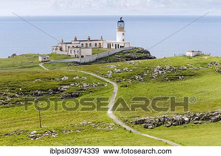Stock Photo - "Neist Point Lighthouse, Isle of Skye, Scotland, United Kingdom, Europe". Fotosearch
